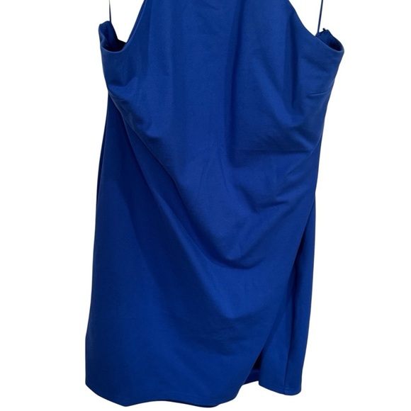 Remi x Revolve Carli Mini Halter Dress in Baltic Blue Women's Size 3X - Picture 4 of 11